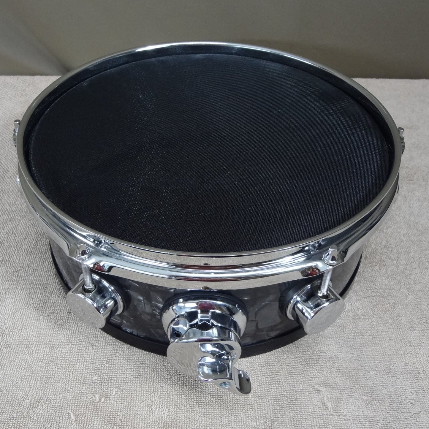 New 12 Inch Custom Electronic Snare Drum - Black Pearl - DW Style Lugs