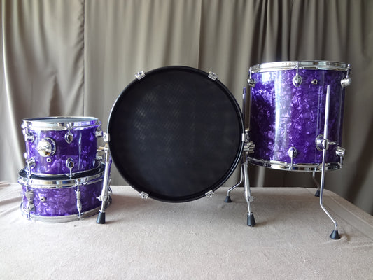NEW 4 PIECE CUSTOM ELECTRONIC DRUM SHELL PACK - PURPLE PEARL