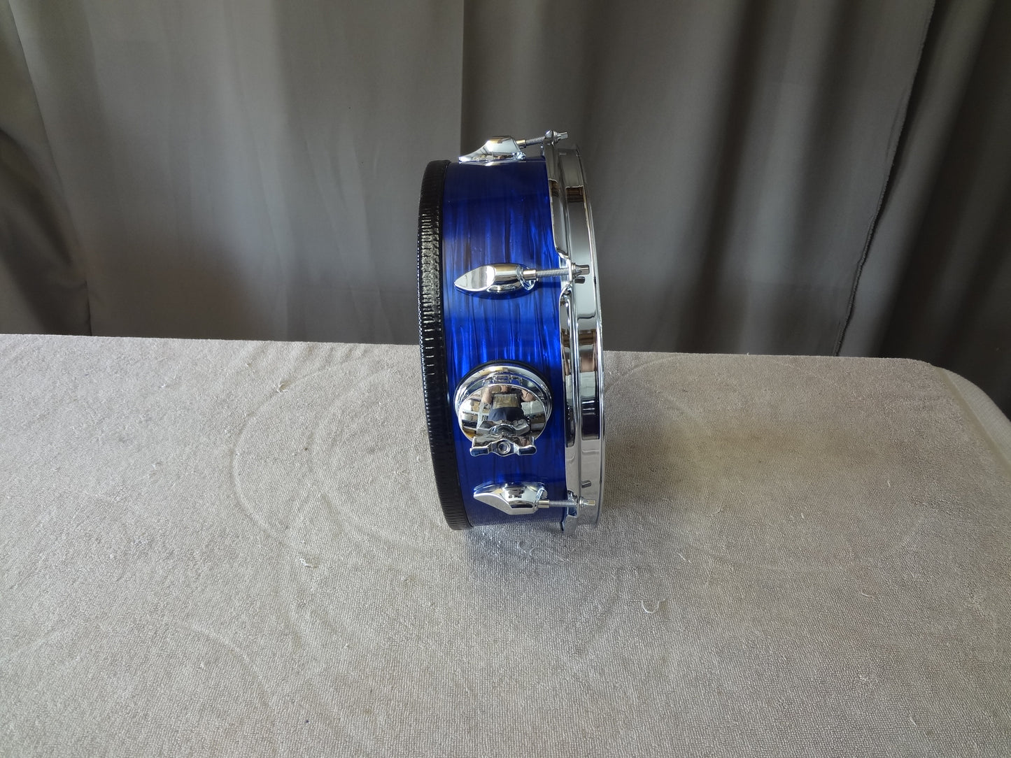NEW 12''CUSTOM ELECTRONIC SNARE DRUM - BLUE OYSTER