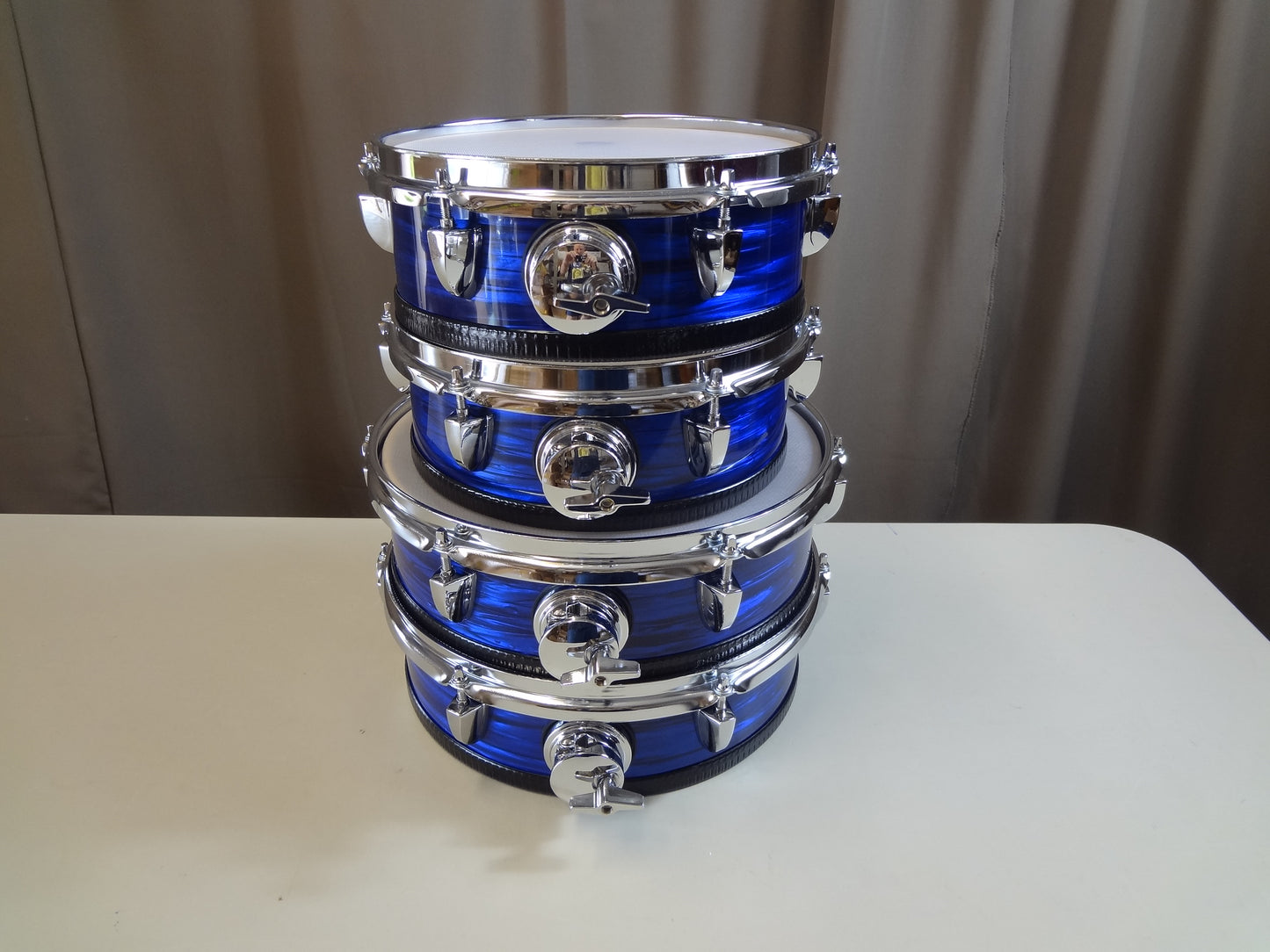 5 PIECE CUSTOM BUILT ELECTRONIC DRUM KIT - (ELECTRONIC CYMBALS AND HARDWARE INCLUDED)