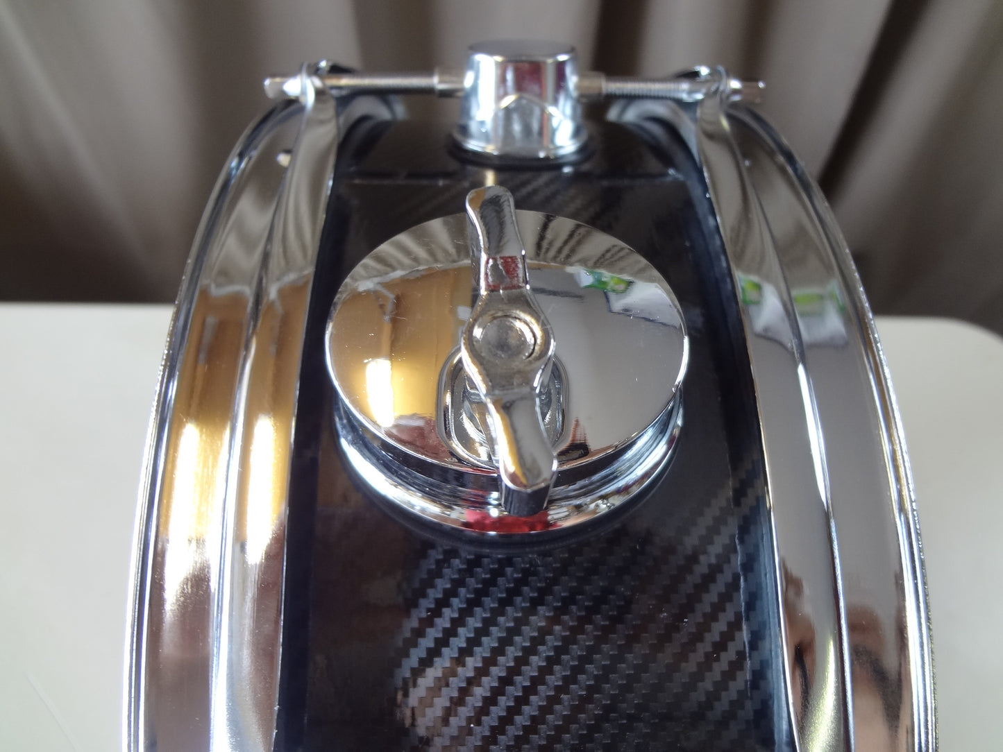 Refurbished 13 Inch Custom Built Electronic Snare Drum - Black Pattern