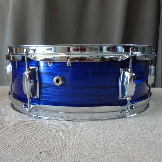 New 13 Inch Custom Electronic Snare Drum - Blue Oyster