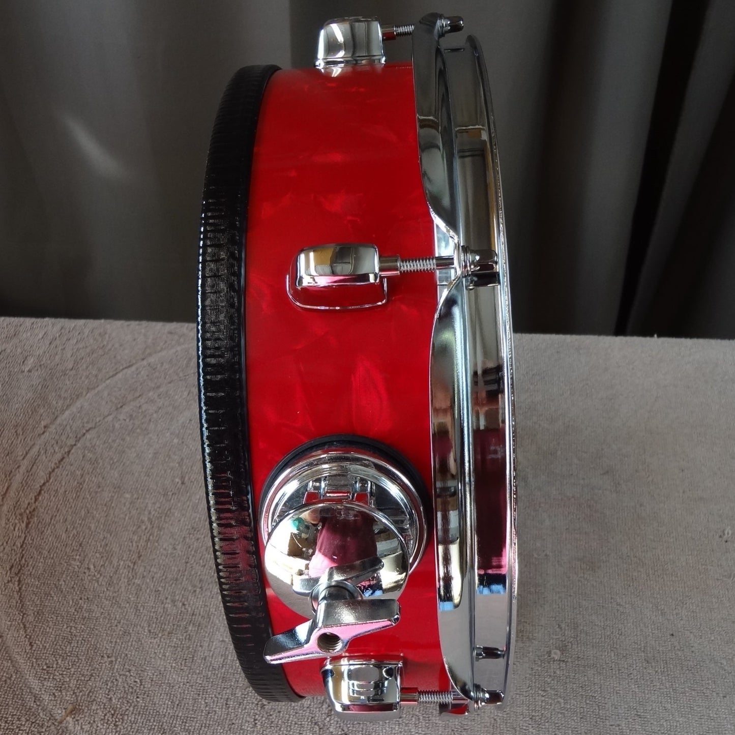 Refurbished 10 Inch Custom Built Electronic Snare Drum - Red Pearl