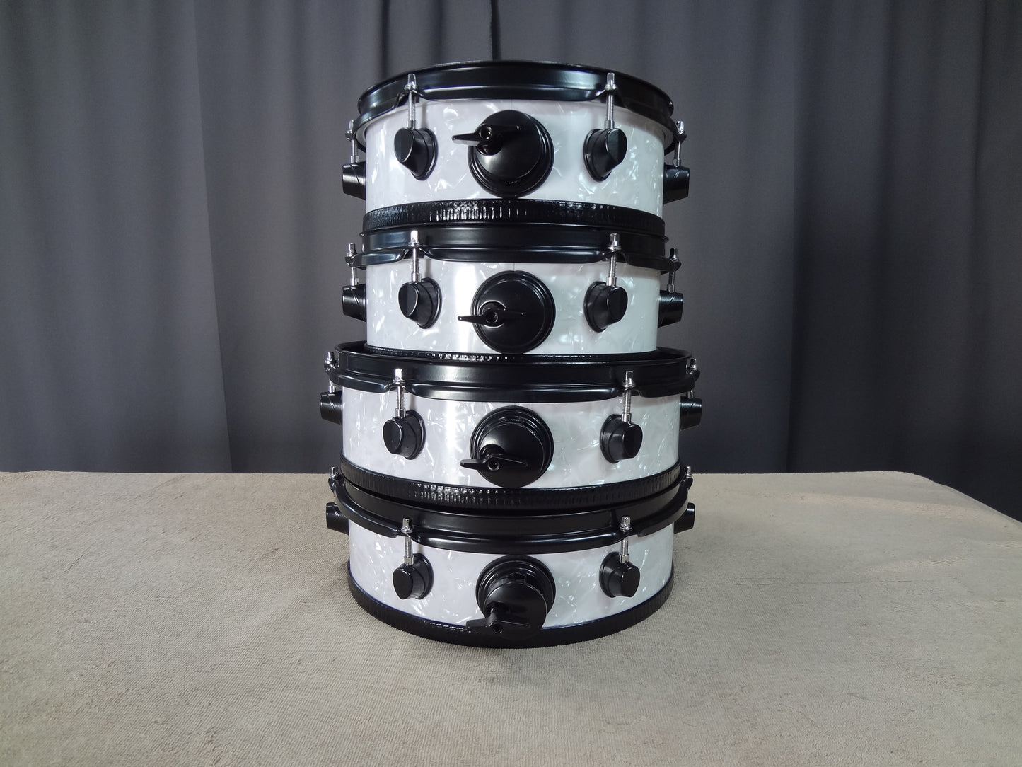 NEW 4 PIECE ELECTRONIC DRUM SHELL PACK - WHITE PEARL