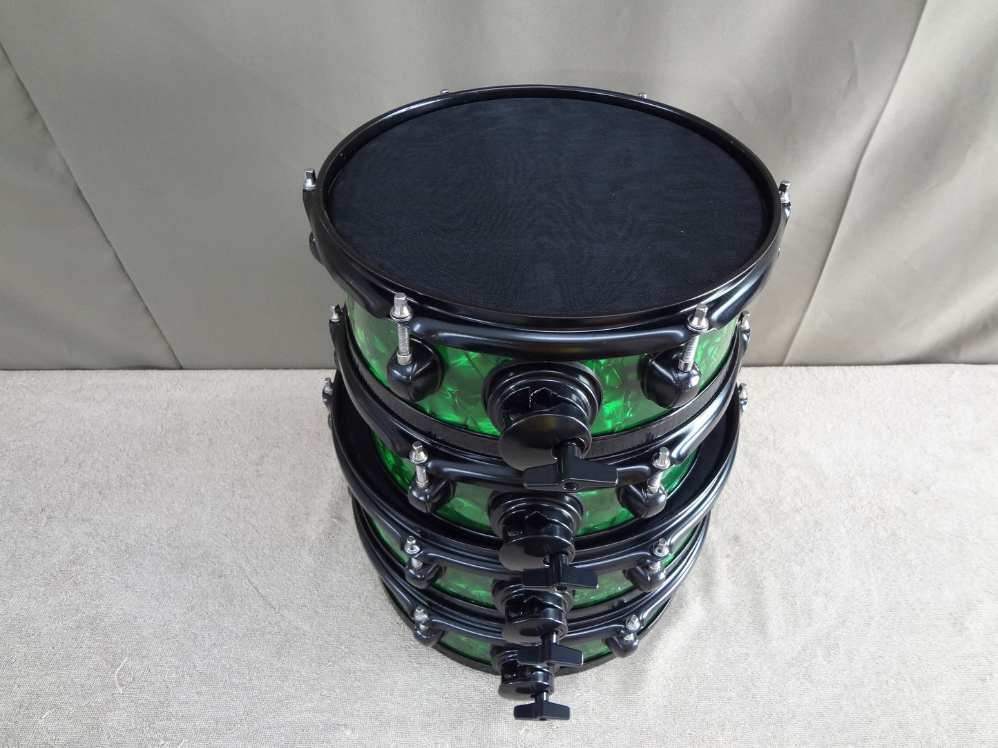 NEW 4 PIECE ELECTRONIC DRUM SHELL PACK- Green Pearl