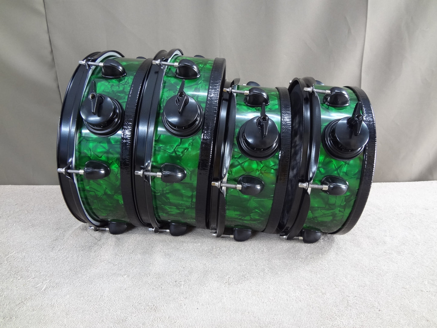 NEW 4 PIECE ELECTRONIC DRUM SHELL PACK- Green Pearl