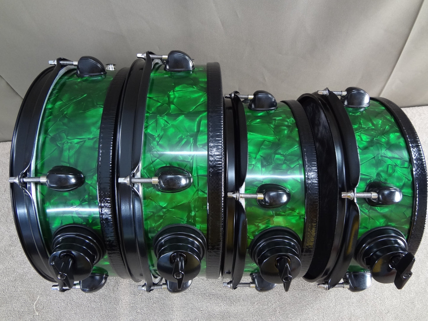 NEW 4 PIECE ELECTRONIC DRUM SHELL PACK- Green Pearl