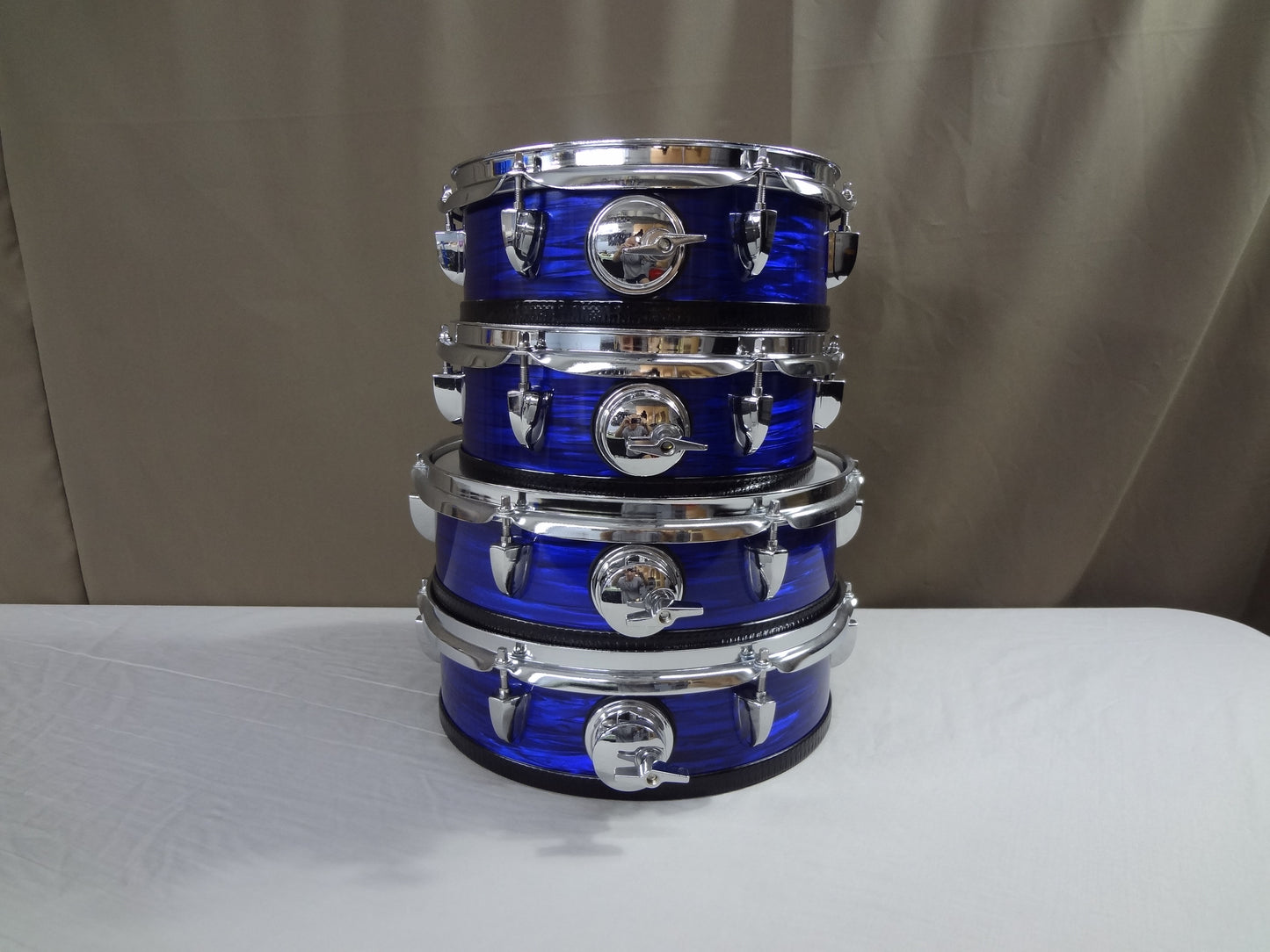 NEW 4 PIECE CUSTOM ELECTRONIC DRUM SHELL PACK - BLUE OYSTER