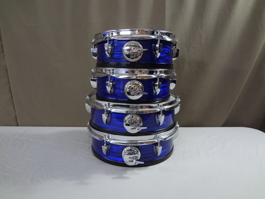 NEW 4 PIECE CUSTOM ELECTRONIC DRUM SHELL PACK - BLUE OYSTER