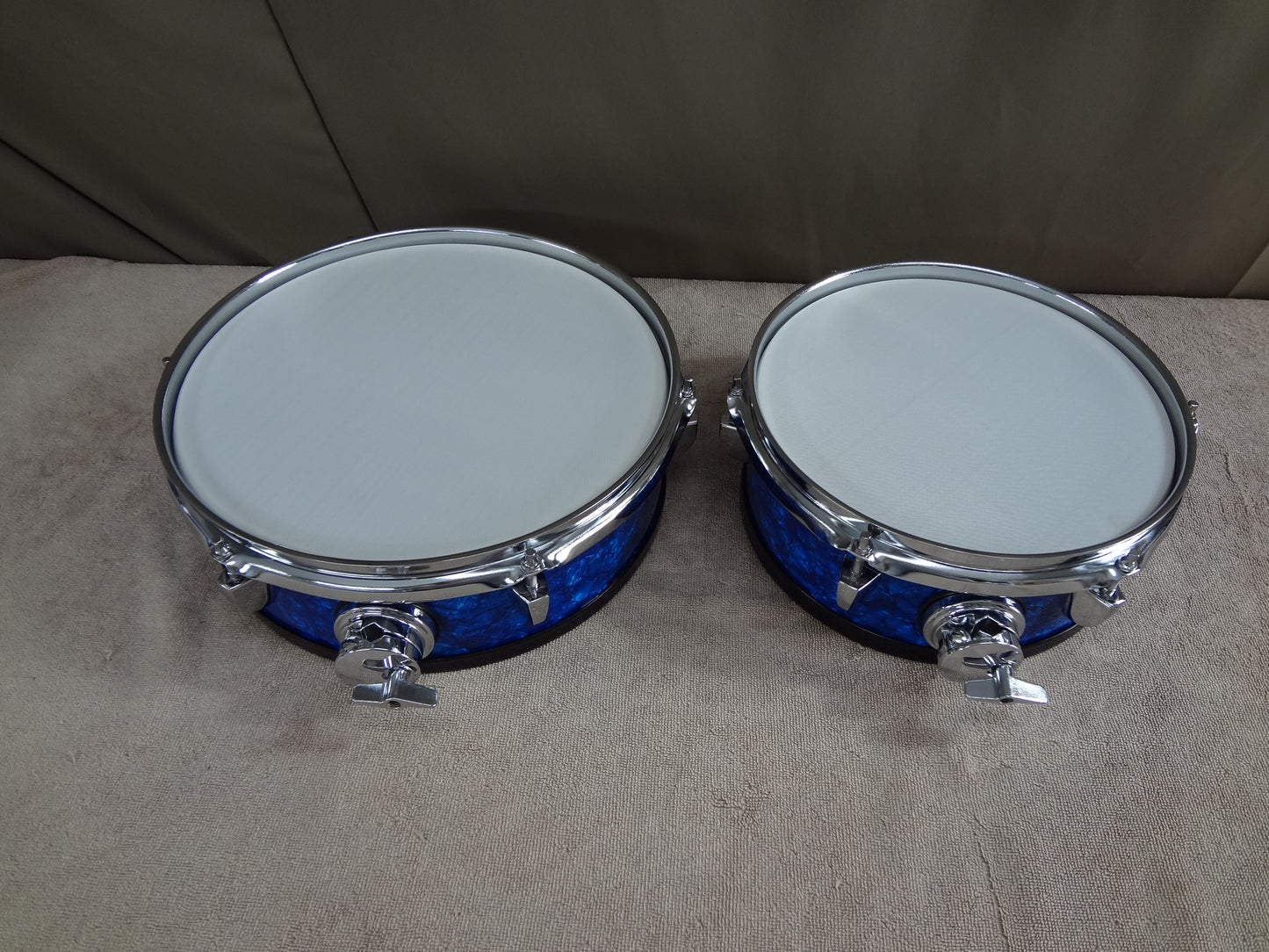 NEW 4 PIECE CUSTOM ELECTRONIC DRUM SHELL PACK - BLUE PEARL