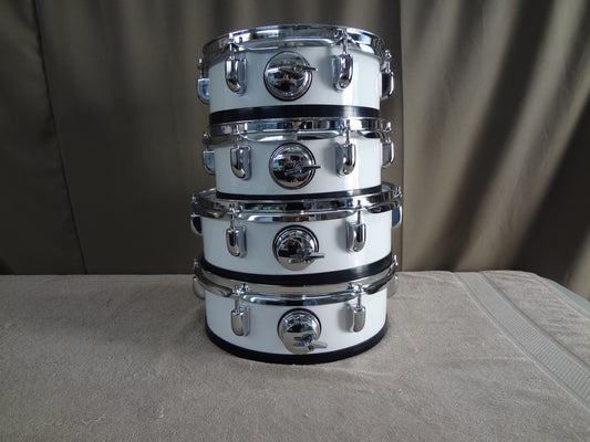 NEW 4 PIECE CUSTOM ELECTRONIC DRUM SHELL PACK - MONO WHITE