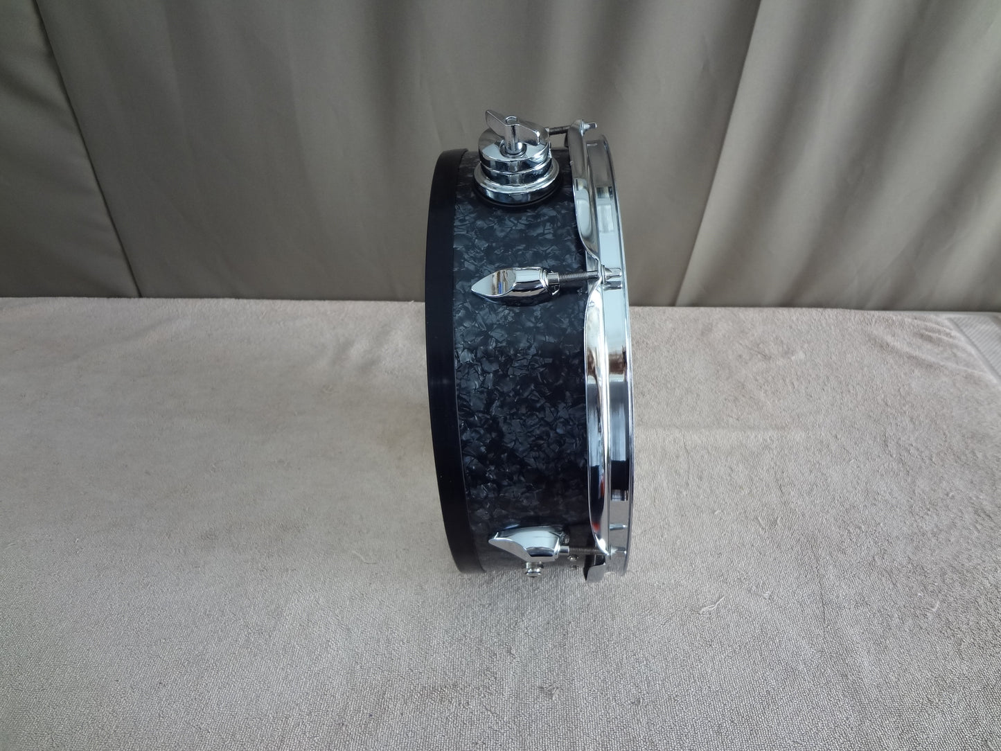 Refurbished 13 Inch Custom Electronic Snare Drum - Black Pearl