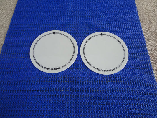 SINGLE WHITE  BASS DRUM HEAD PROTECTOR PATCH Suits electronic or acoustic heads