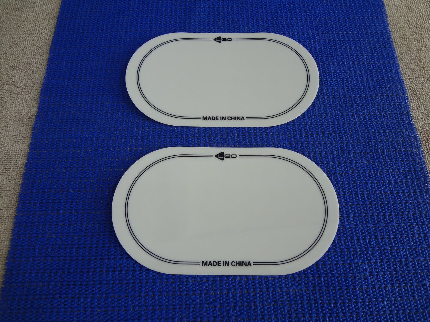 DOUBLE WHITE  BASS DRUM HEAD PROTECTOR PATCH Suits electronic or acoustic heads