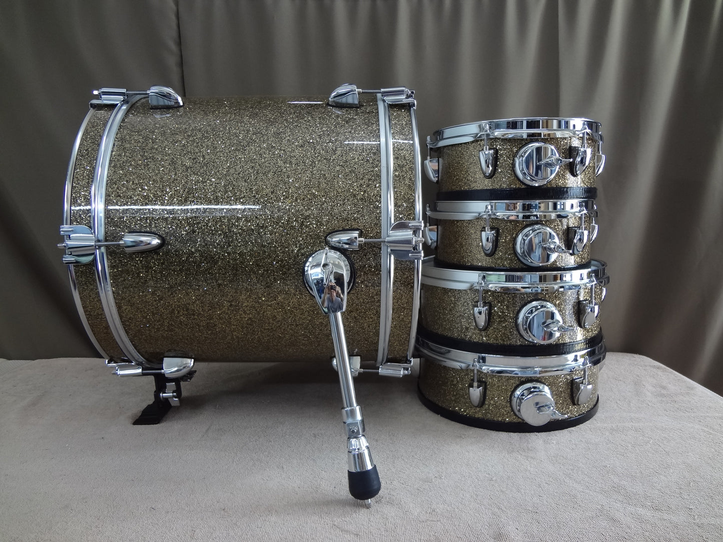 Electronic drum 5piece dual trigger drum kit