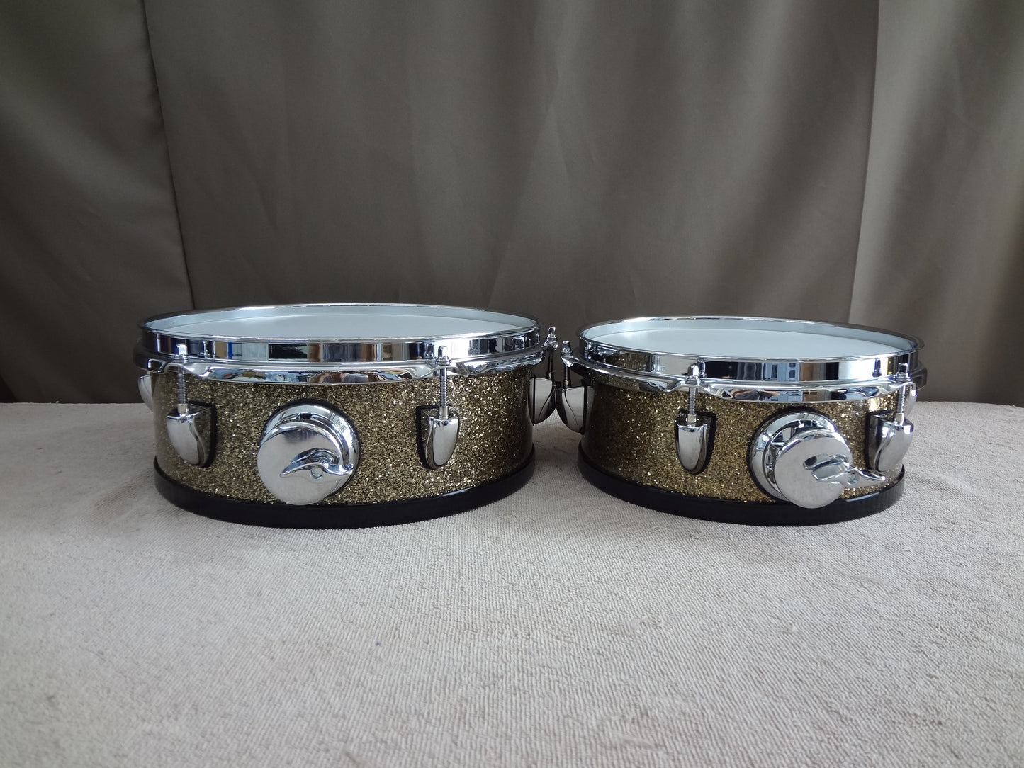 NEW 5 PIECE CUSTOM ELECTRONIC DRUM SHELL PACK - GINGER GLASS GLITTER
