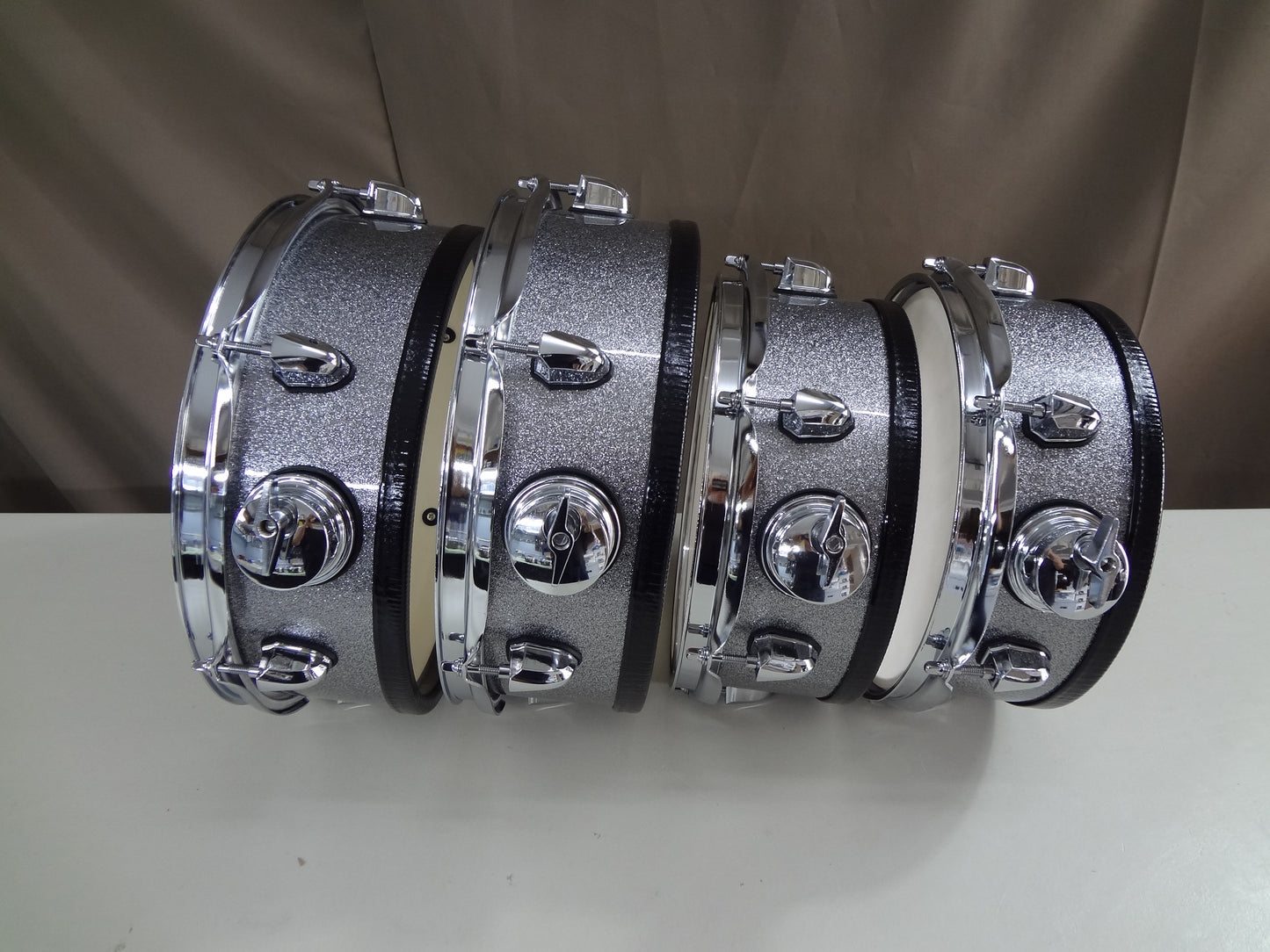 5 Piece Custom Built Electronic Drum Kit with Cymbals, Rack and Module.