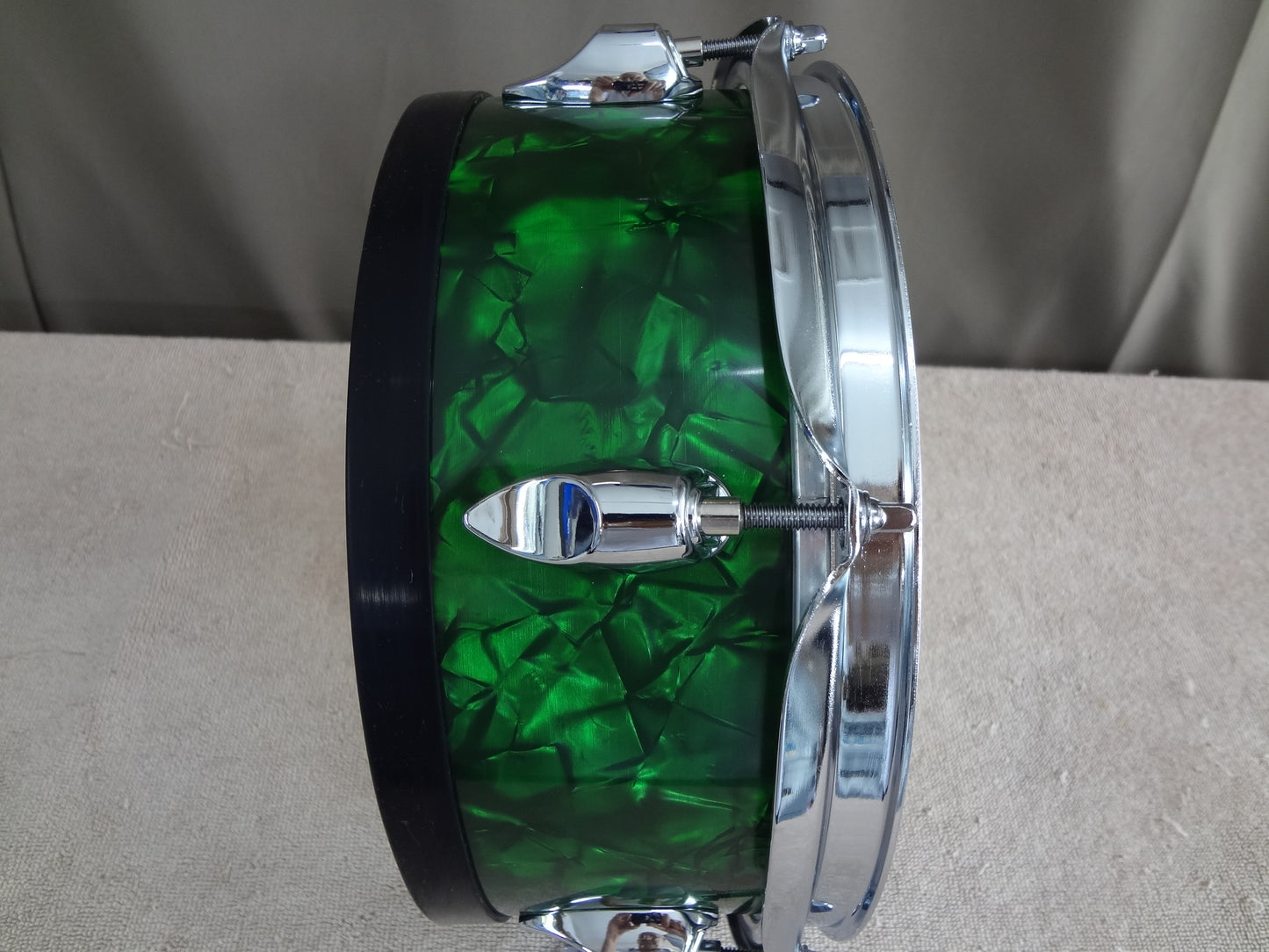 Refurbished 10'' Custom Built Electronic Snare Drum- Green Pearl