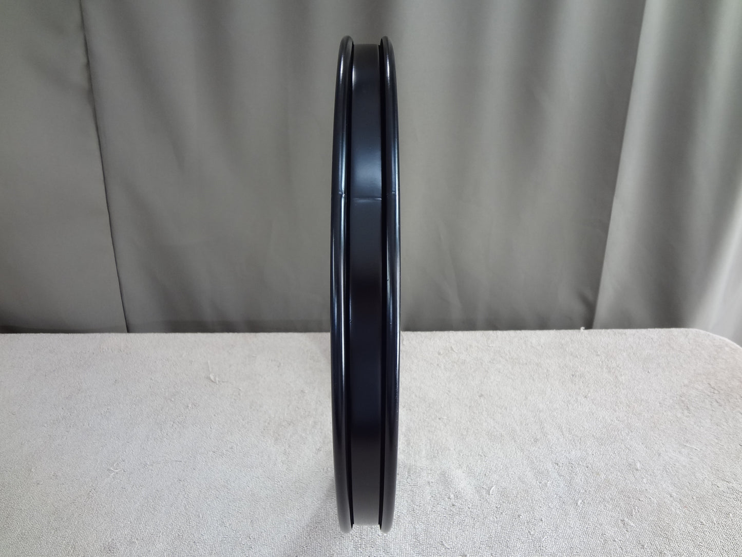 NEW 22'' BLACK METAL BASS DRUM HOOPS (2)