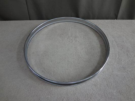 NEW 22'' CHROME BASS DRUM HOOPS (2)