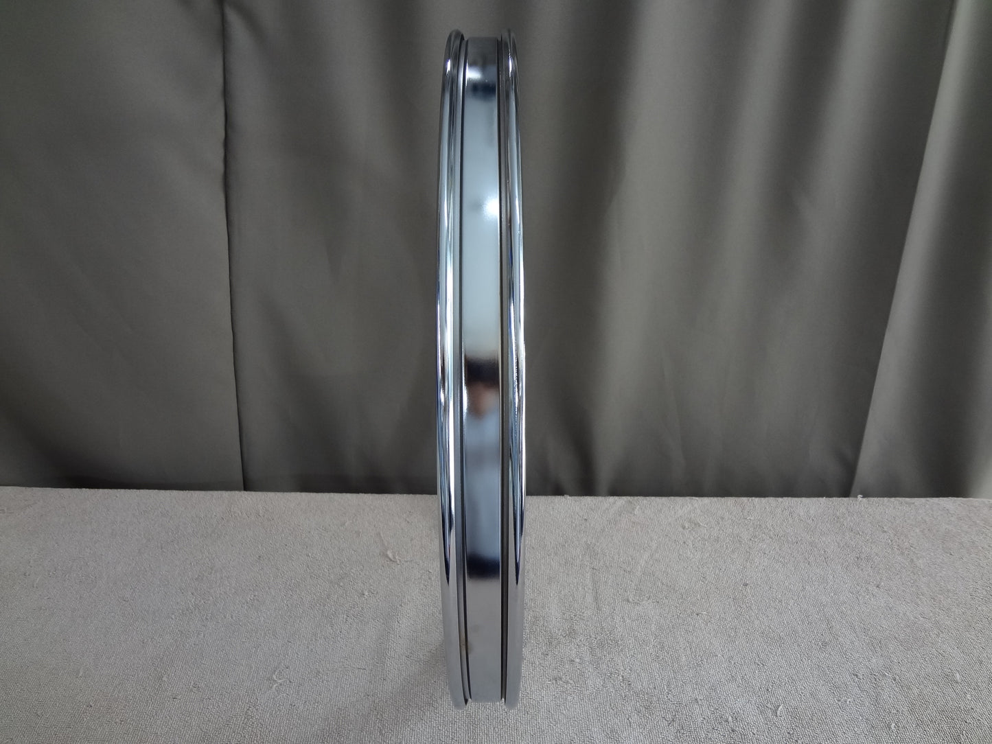 NEW 18'' CHROME BASS DRUM HOOPS (2)