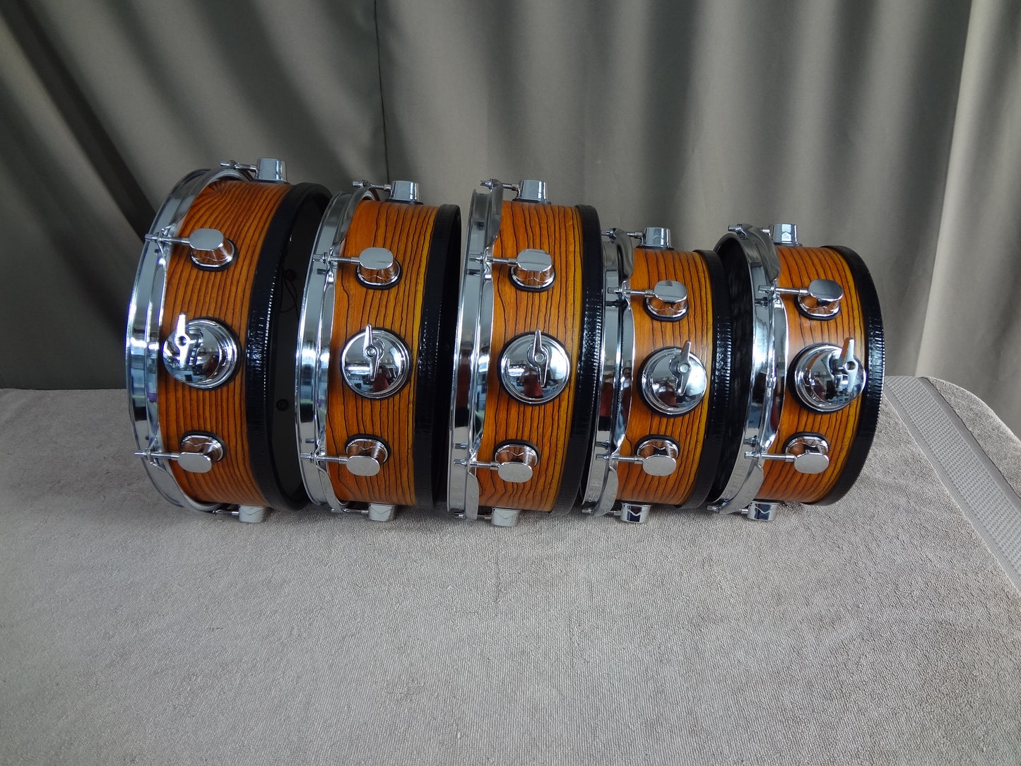 New 5 PIECE CUSTOM ELECTRONIC DRUM SHELL PACK - WOODGRAIN