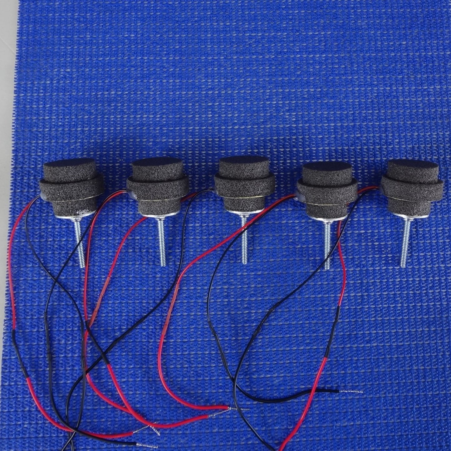 DIY 5 PIECE ELECTRONIC DRUM TRIGGER SET.