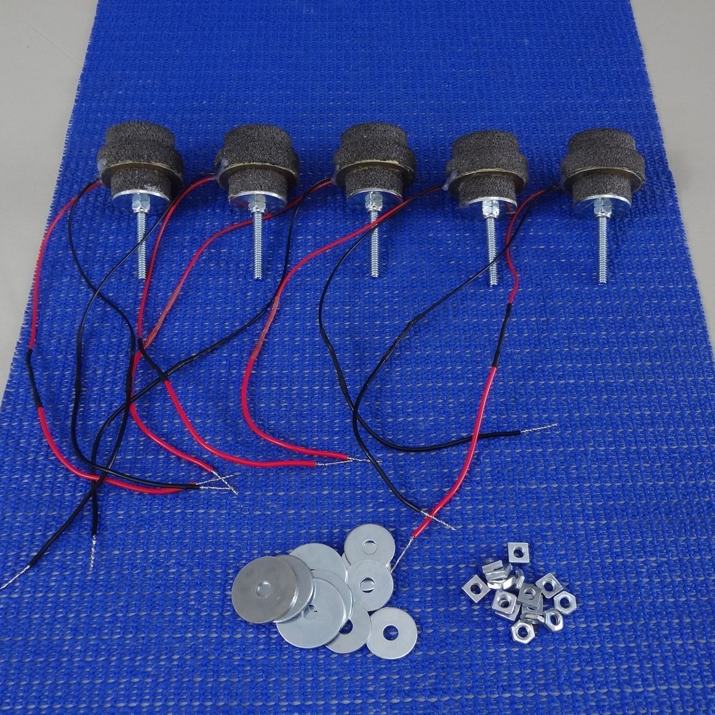 DIY 5 PIECE ELECTRONIC DRUM TRIGGER SET.