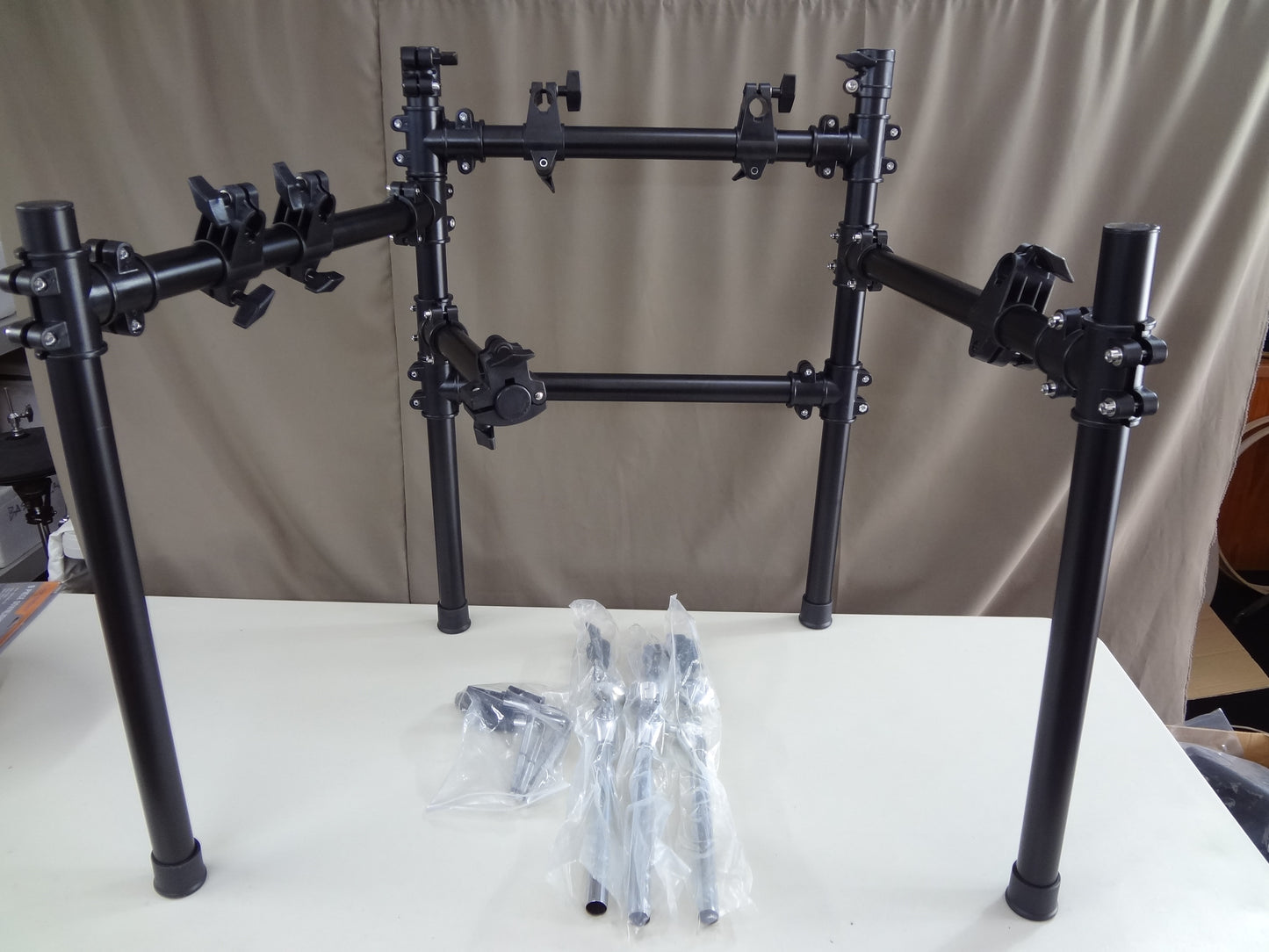 5 Piece Custom Built Electronic Drum Kit with Cymbals, Rack and Module.