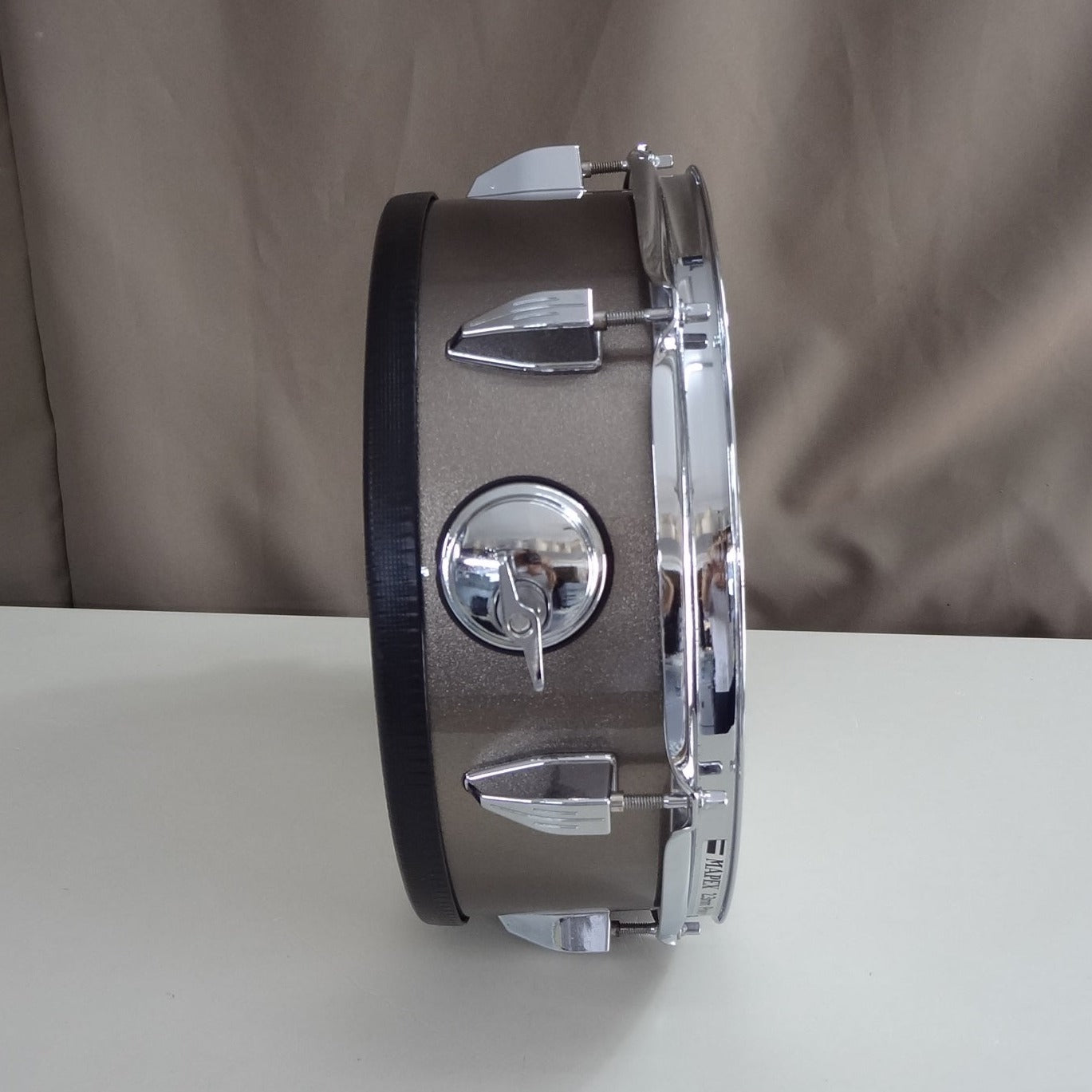 Refurbished 12 Inch Custom Built Electronic Snare Drum - Bronze Metallic