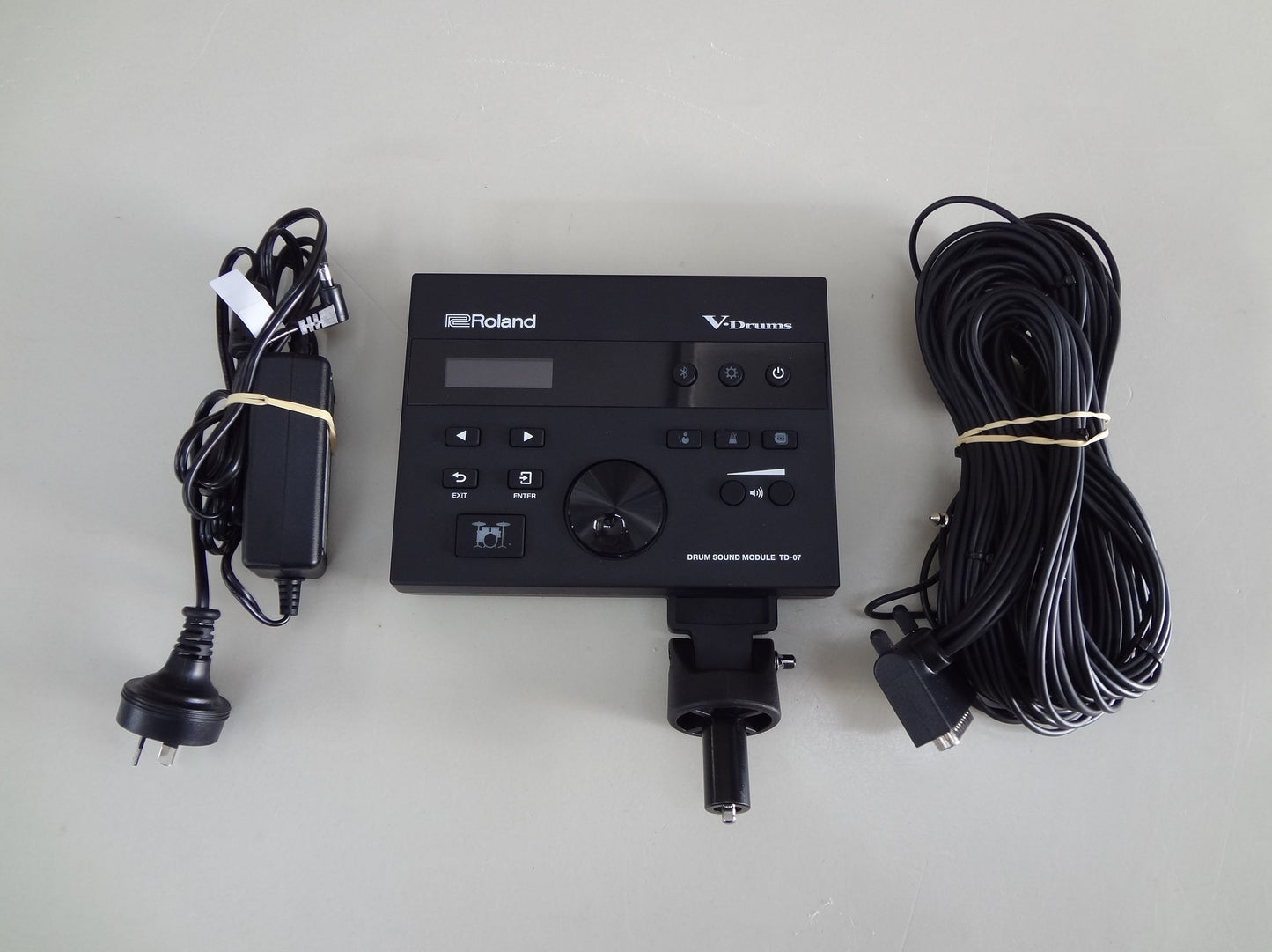 5 Piece Custom Built Electronic Drum Kit with Cymbals, Rack and Module.