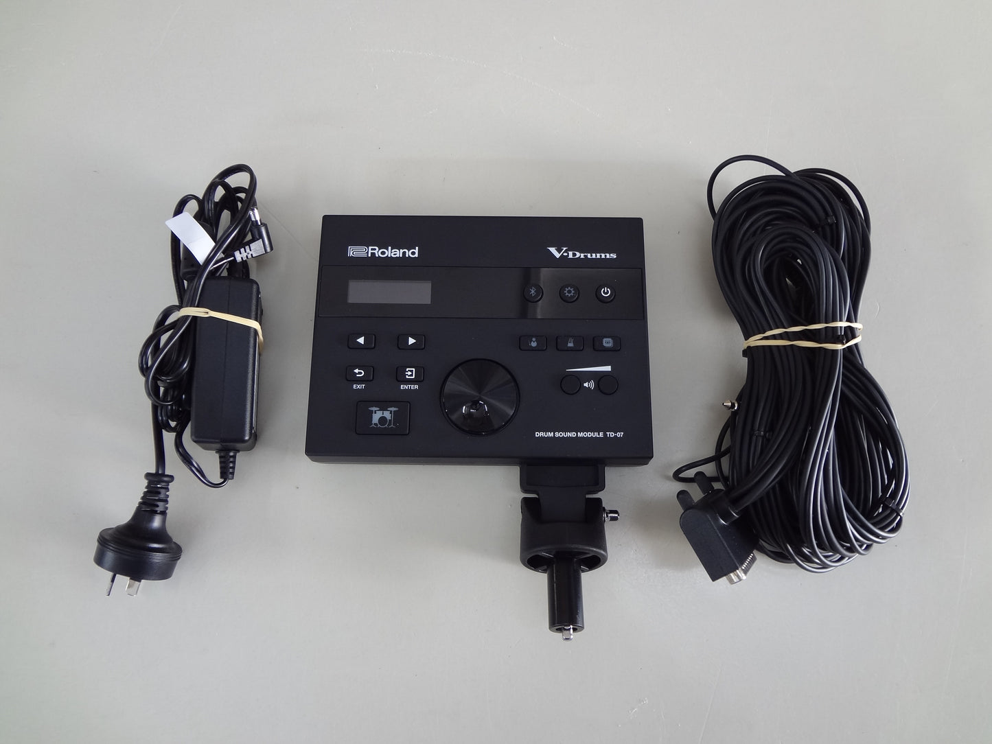 5 Piece Custom Built Electronic Drum Kit with Cymbals, Rack and Module.