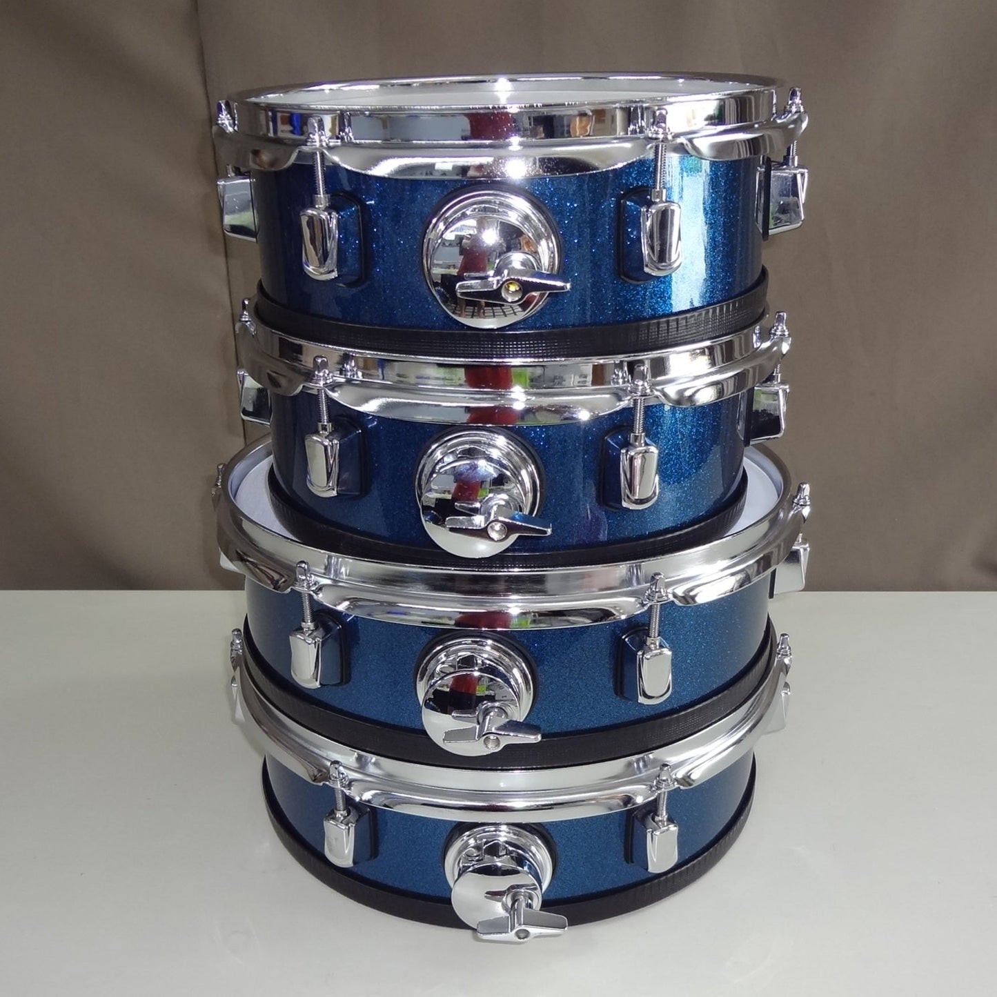 5 Piece Custom Built Electronic Drum Kit with Cymbals, Rack and Module.