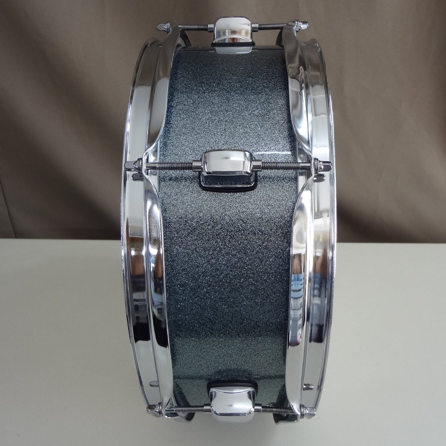 New 13 Inch Custom Electronic Snare Drum - Teal Sparkle