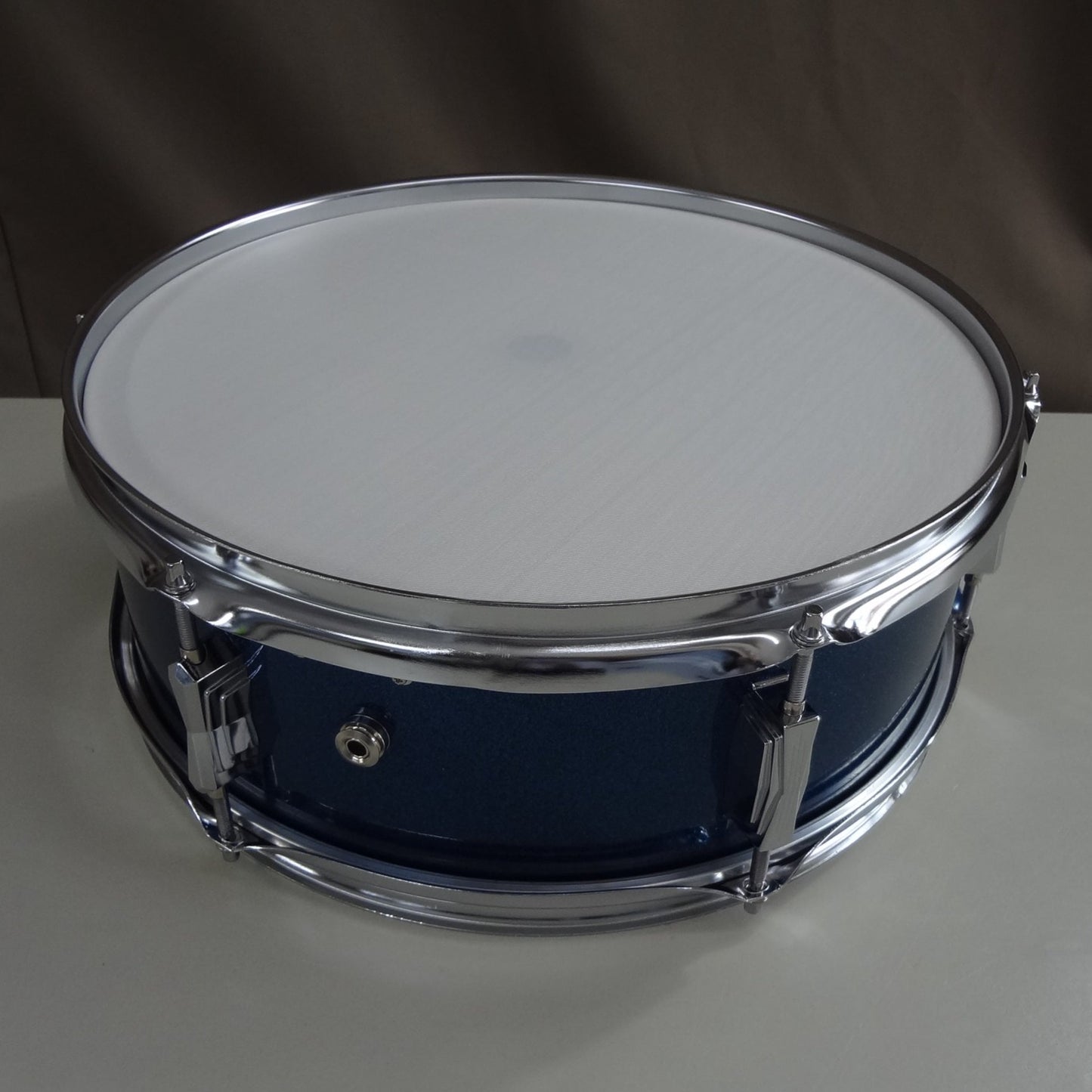 New 14 Inch Custom Electronic Snare Drum - Blue Sparkle