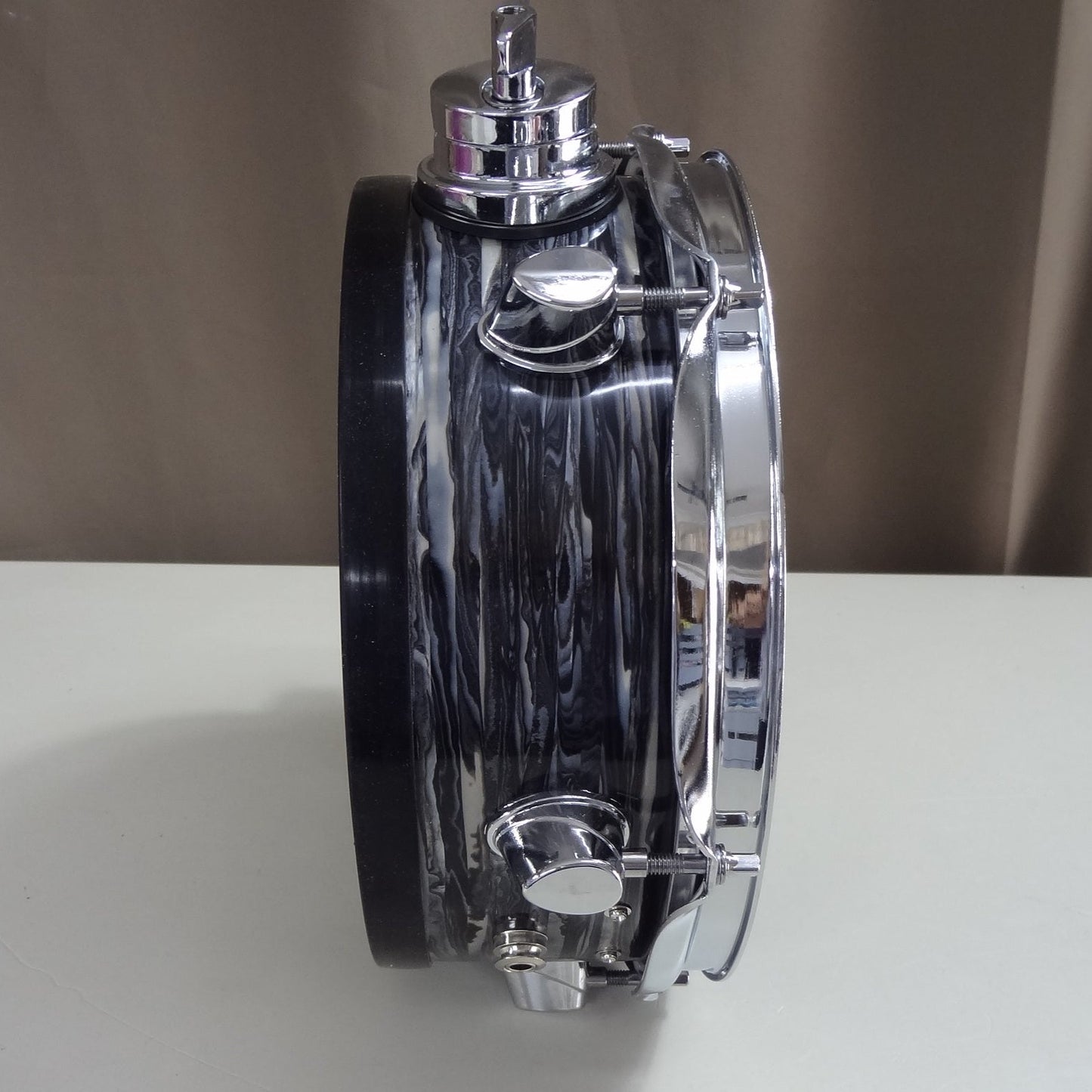 New 10 Inch Custom Electronic Snare Drum - Oyster Wrap
