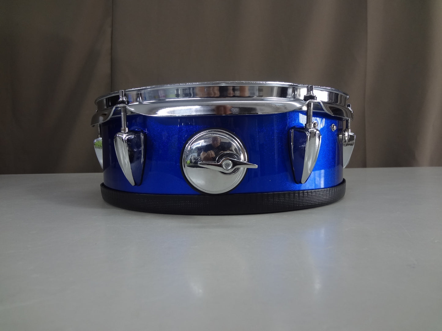 Refurbished 12 Inch Custom Built Electronic Snare Drum - Blue Metallic