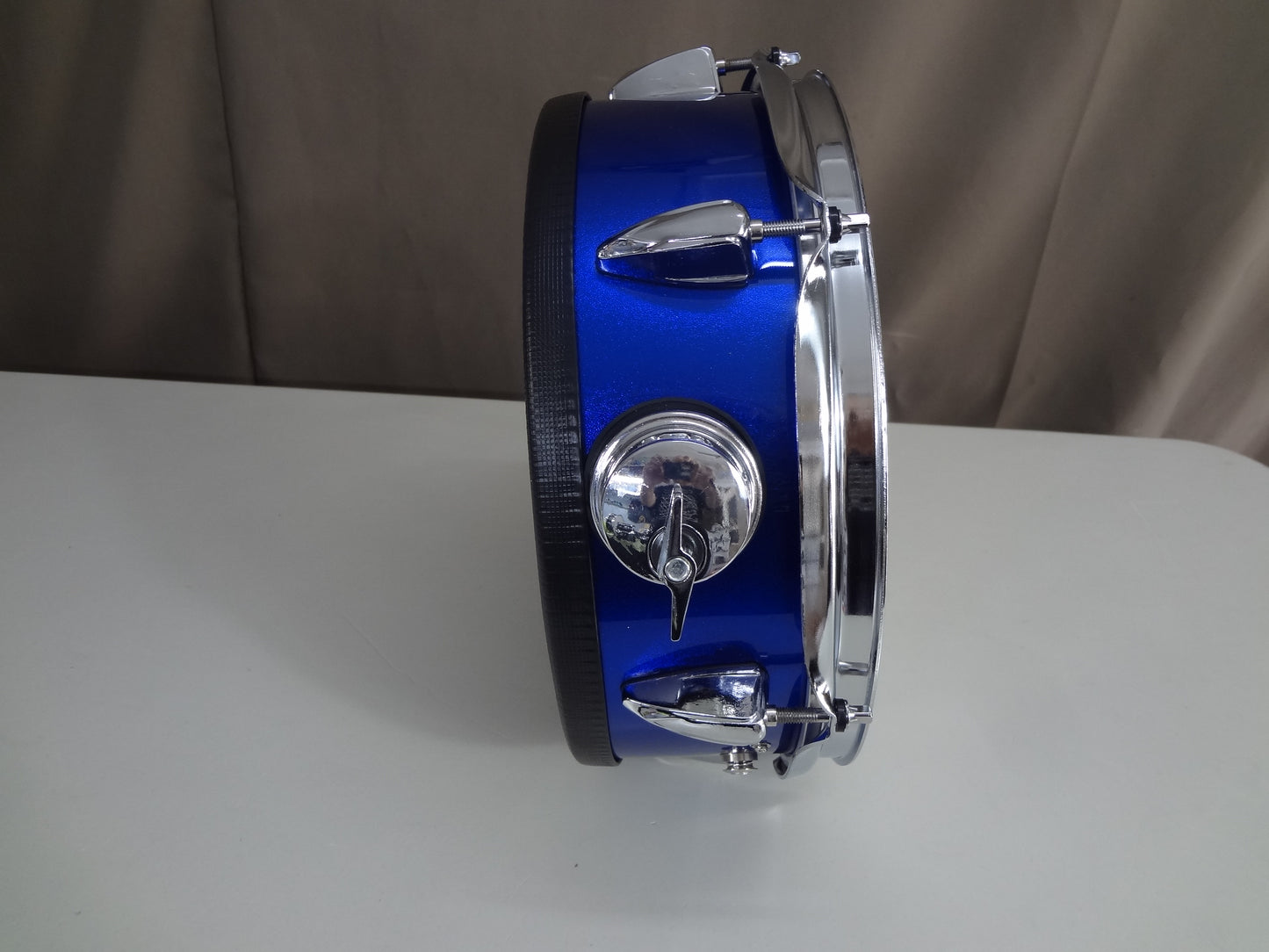 Refurbished 12 Inch Custom Built Electronic Snare Drum - Blue Metallic
