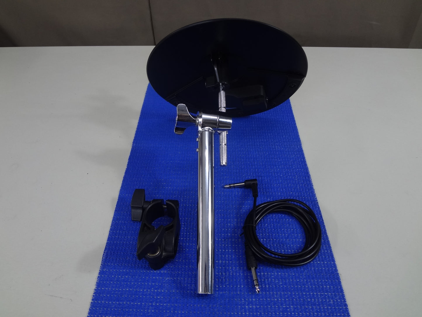 USED 9.5" ELECTRONIC CYMBAL-BOOM ARM-CABLE- RACK CLAMP.
