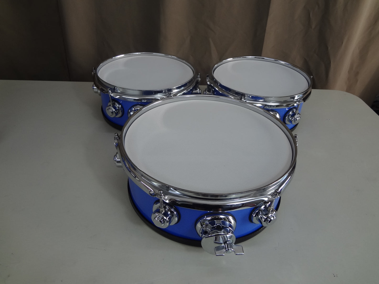 NEW CUSTOM BUILT ELECTRONIC DRUM 5 PIECE SHELL PACK-Blue Sparkle
