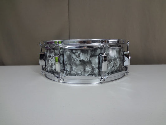New 14 Inch Custom Electronic Snare Drum - Grey Pearl