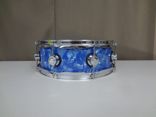 New 14 Inch Custom Electronic Snare Drum - Blue Pearl.