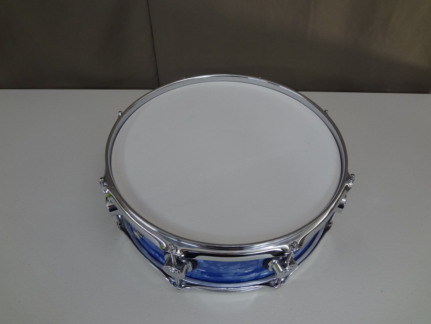 New 14 Inch Custom Electronic Snare Drum - Blue Pearl.