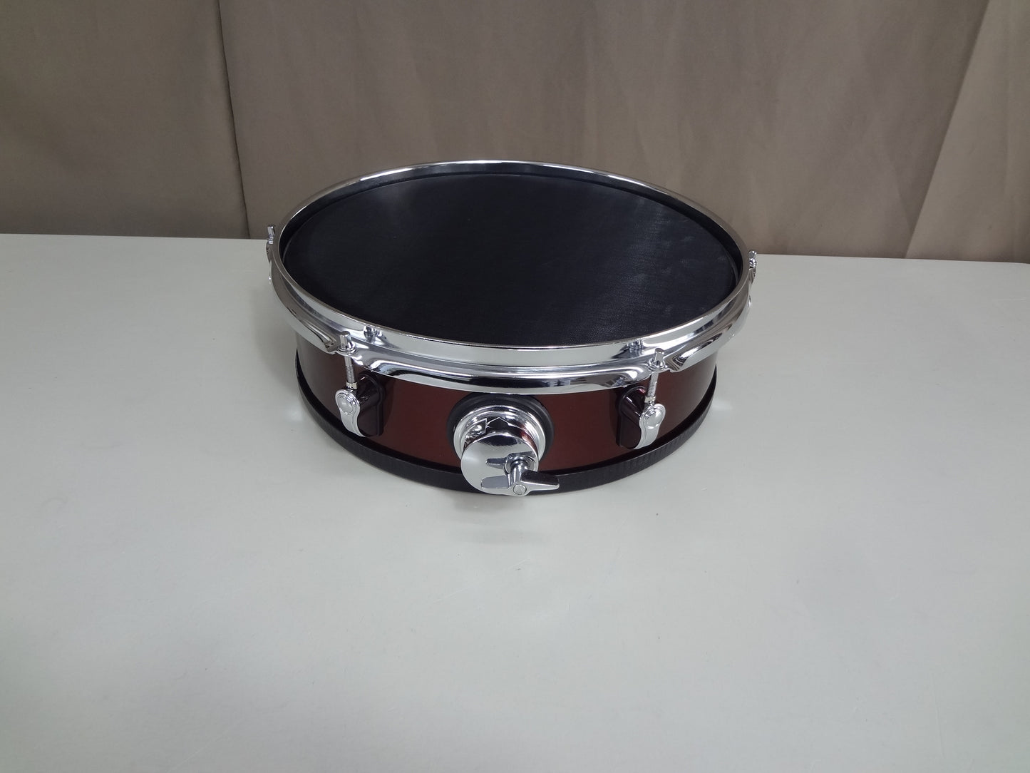 New 13 Inch Custom Electronic Snare Drum - Red/Wine Sparkle