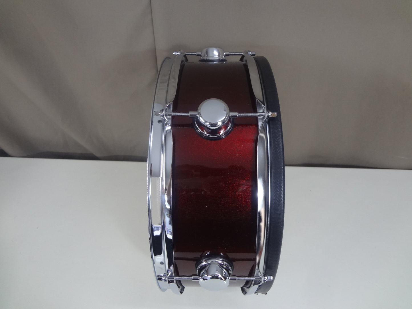 New 14 Inch Custom Electronic Snare Drum - Wine Red Sparkle