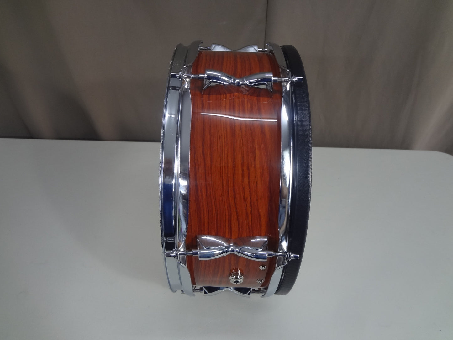 New 13 Inch Custom Electronic Snare Drum - Woodgrain Gloss