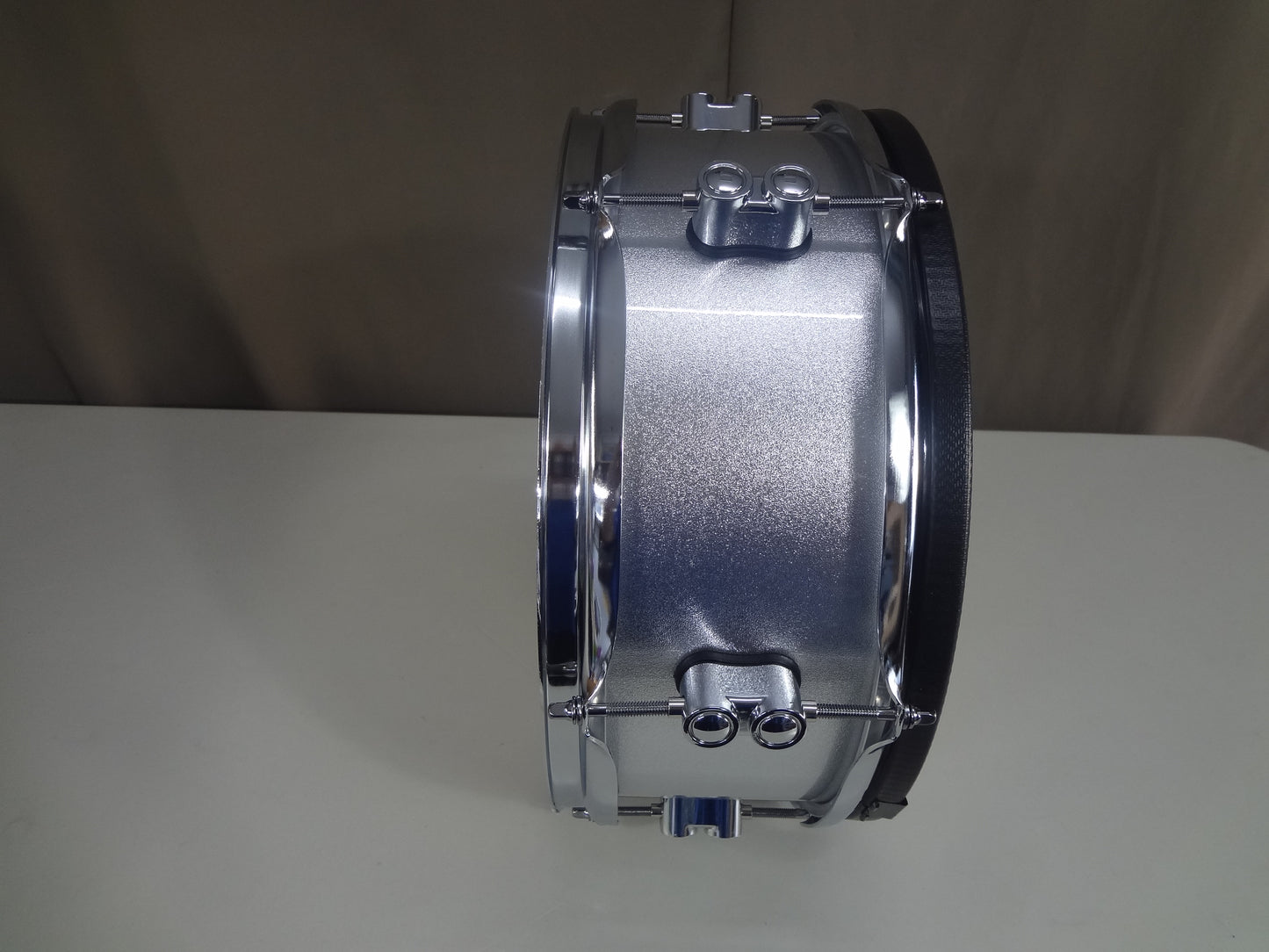 New 13 Inch Custom Electronic Snare Drum - Silver Metallic