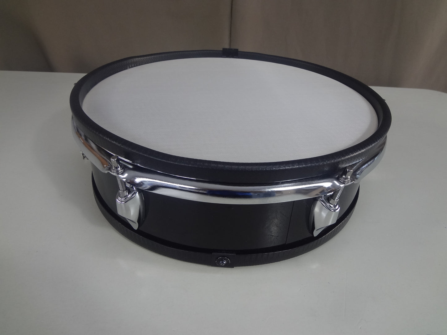 New 13 Inch Custom Electronic Snare Drum - Black Mono