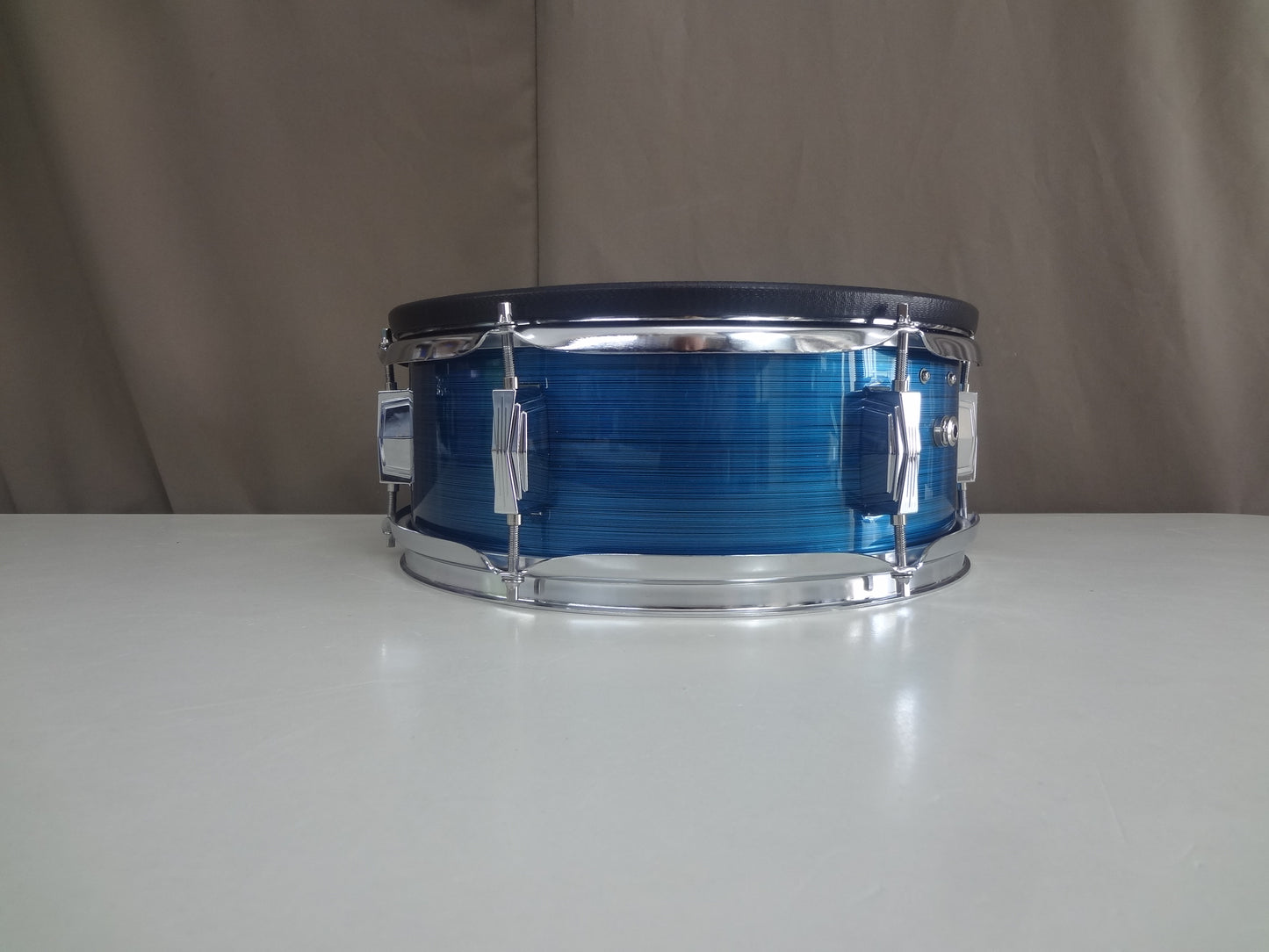 New 13 Inch Custom Electronic Snare Drum - Teal Strata