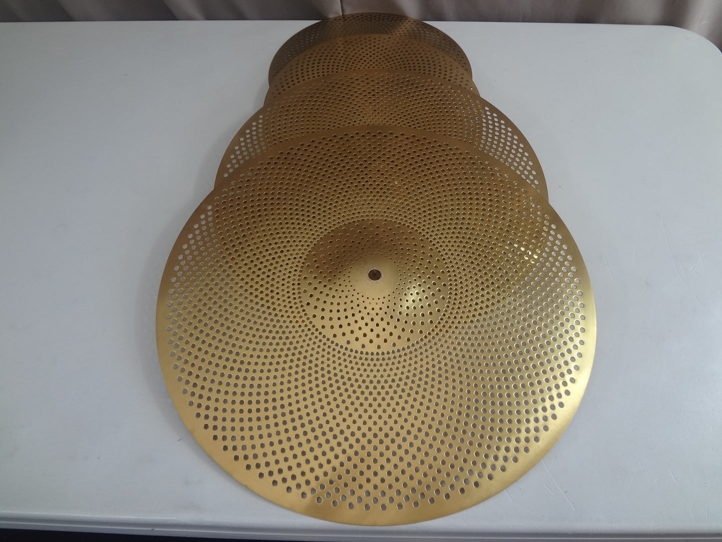 NEW 3 PIECE SET LOW VOLUME CYMBALS- BOP size